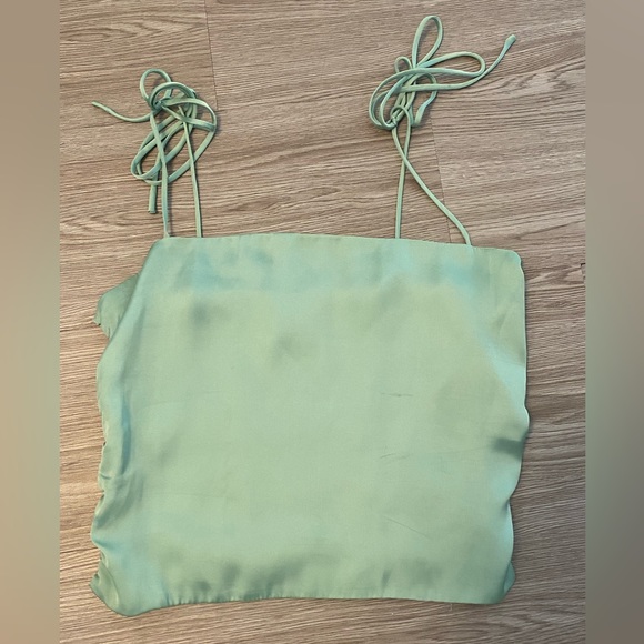 Urban Outfitters green satin top - Picture 1 of 4